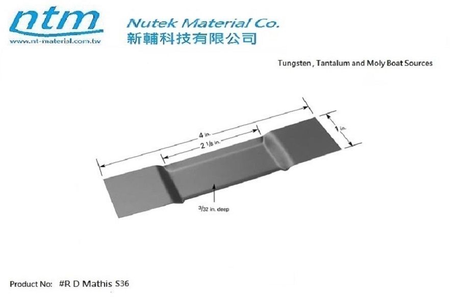 Tungsten , Tantalum and Moly Boat Sources-S36